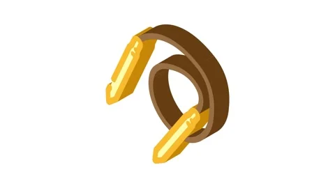 Circular needle knitting wool isometric icon animation 스톡 동영상 327291895