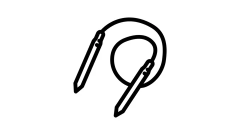 Circular needle knitting wool line icon animation 스톡 동영상 326762806