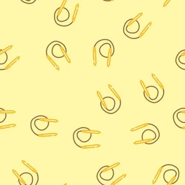 Circular needle knitting wool vector seamless pattern Illustrazione stock