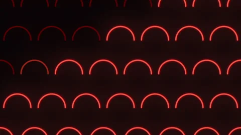 Circular neon light arrow pattern Stock Footage 292963393
