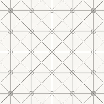 Circular network grid pattern, seamless pattern in line design. circle, network 스톡 일러스트