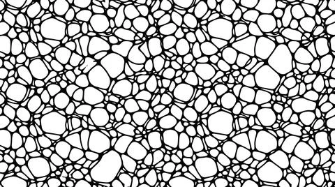 Circular neuron network pattern monochrome texture style. Stockillustratie