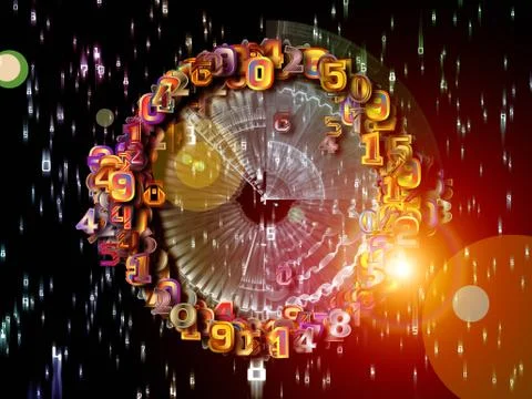 Circular Numbers 스톡 일러스트