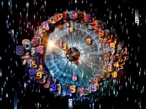 Circular Numbers Stock Illustration