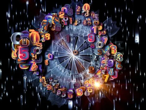 Circular Numbers Stock Illustration