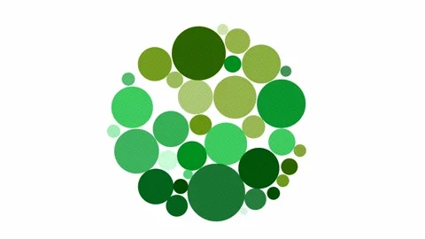 Circular organization chart chart on white background Stock Footage 231355951