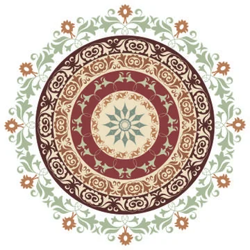 Circular ornament Stock Illustration