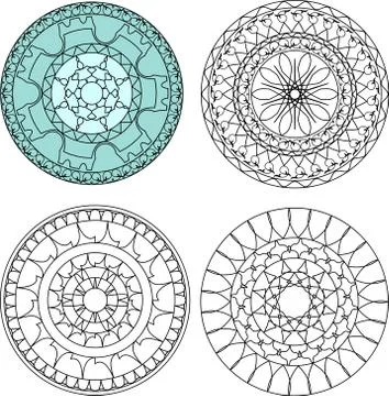 Circular Ornamental Design Stock Illustration