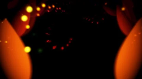 Circular Oscillating Light Balls Background VJ Loop 4K 60 FPS Stock Footage 263963032