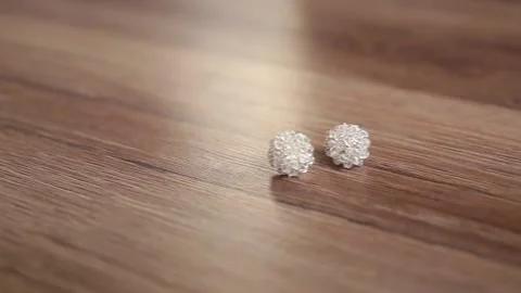 Circular overview of the balls on the laminate floor. Stock Footage 144925613