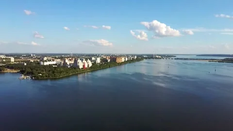 Circular panorama of the city Vidéo 135612143