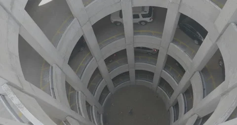 Circular Parking Garage Stock Footage 168113123