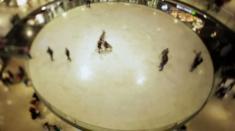 Circular passing mall Stock Footage 4082020