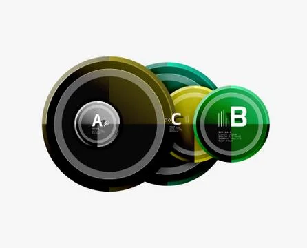 Circular pattern, abstract circles composition Illustrazione stock