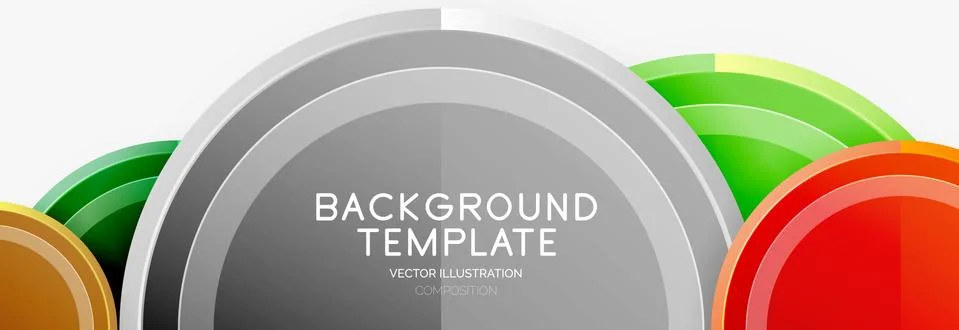 Circular pattern, abstract circles composition 스톡 일러스트