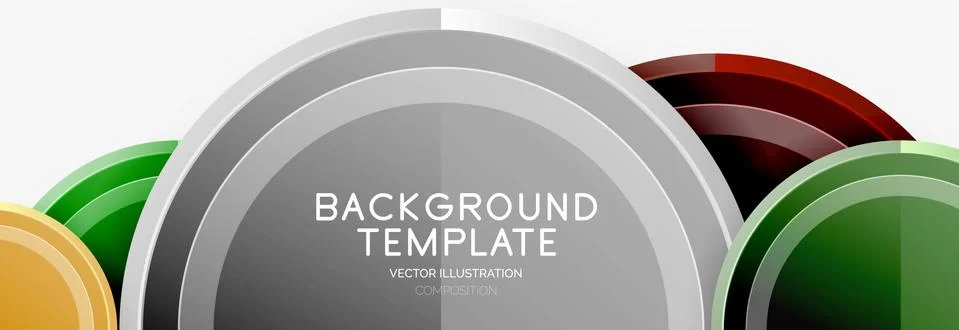 Circular pattern, abstract circles composition Stockillustratie