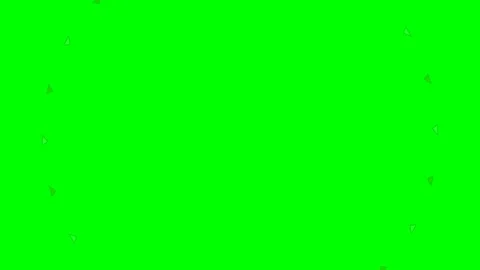A circular pattern of alternating red and white triangles on green background Stock Footage 341822483