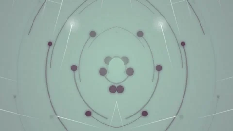 Circular pattern animated motion a minimalist abstract background in pale green Stock Footage 330529918