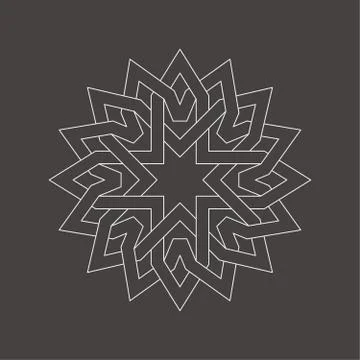 Circular pattern in arabic style Stockillustratie