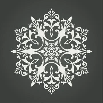 Circular pattern in arabic style Illustrazione stock