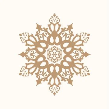 Circular pattern in arabic style Stock Illustration