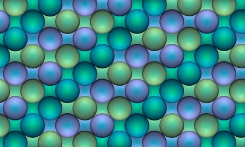 Circular Pattern in Blues, Greens and Purples Stock Illustration