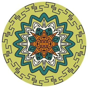 Circular pattern of Chinese style Stock Illustration