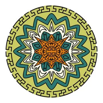 Circular pattern of Chinese style Stock Illustration