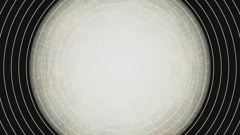 Circular pattern with concentric lines and light center Stock Footage 337413198