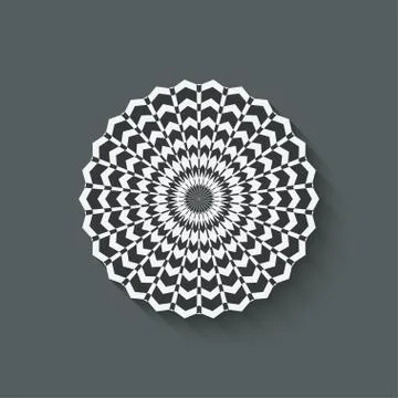 Circular pattern design element Stock-Illustration