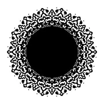 Circular pattern in the form of a mandala. Decorative element for design Stock Illustration