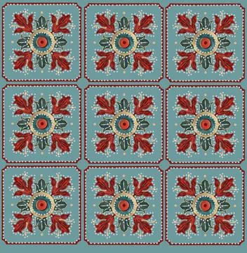 Circular pattern in form of mandala for Henna, Mehndi, tattoo, decoration. Stock Illustration