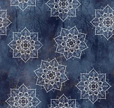Circular pattern in form of mandala for Henna, Mehndi, tattoo, decoration. Stock Illustration