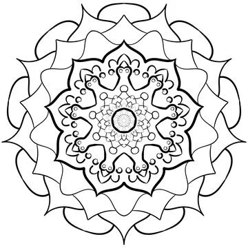 Circular pattern in form of mandala Stock Illustration
