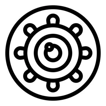 Circular pattern forming abstract eye symbol Stock Illustration