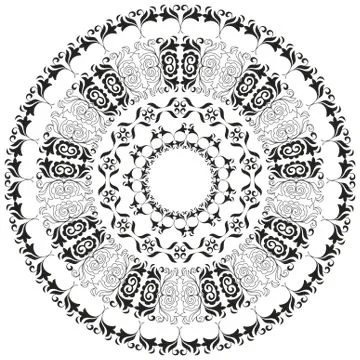 Circular pattern Stock Illustration