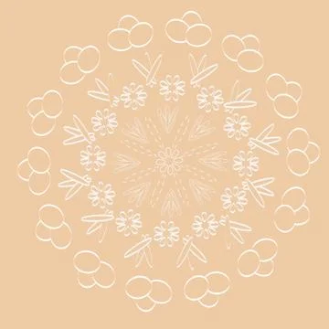 Circular pattern Stock Illustration