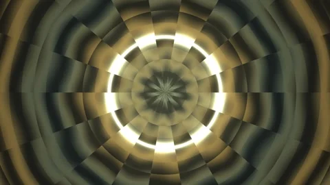 Circular pattern with light and dark elements in motion Stock Footage 339372948
