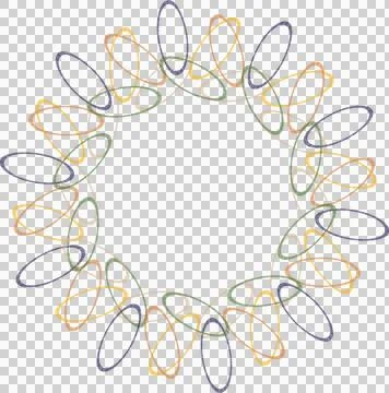 Circular pattern  loops. Stock-Illustration
