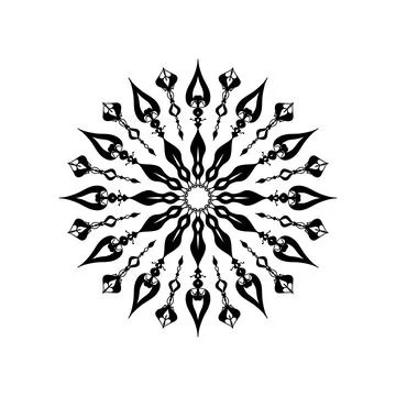 Circular pattern mandala background Stock Illustration