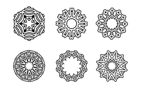 Circular pattern Mandala Stock Illustration