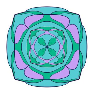 Circular pattern. Mandala illustration for tattoo, stickers, decoration. De.. Stockillustratie