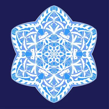 Circular pattern. Ornate mandala. Decorative ornament for tattoo, decoration, Stock Illustration