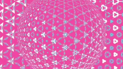 Circular pattern in pink color Stock Footage 248856824