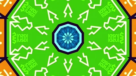 A circular pattern with a purple and pink background Stock Footage 248666130