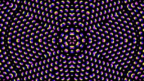 Circular pattern of purple, pink and blue dots Stock Footage 249137798