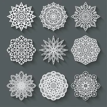 Circular pattern set Stock-Illustration