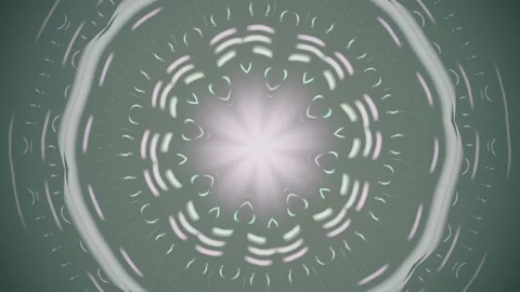 Circular pattern in soft colors with light effect Stock Footage 337388991