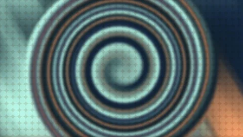 Circular pattern swirls inward with muted tones 库存影片 334184661