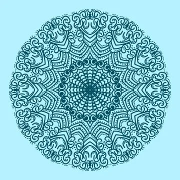 The circular pattern is symmetrical. Vector illustration. Stock Illustration